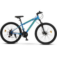 Bicicleta MTB-FS Velors Thunder V26205B 26", Verde/Portocaliu