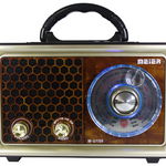 Boxa Portabila Meier Tip Radio, Fm/mw/sw1/sw2 Radio , Player Usb/sd , Player Mp3/wma , Putere 30w , Maro, OEM