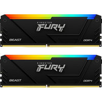 Kit Memorie RAM Kingston FURY Beast RGB 32GB 2x16GB DDR4 3200MHz CL16 Dual Channel