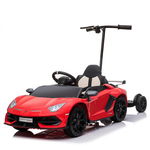 Masinuta electrica + hoverboard, Lamborghini Aventador SVJ, 70W, 12V 14Ah premium, Rosu, Hollicy