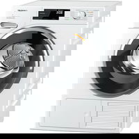 Uscator de rufe Miele TWF760WP cu pompa de caldura, capacitate 8 kg, EcoSpeed, DryCare40, EcoDry, functie FragranceDos, retea Miele@home, alb