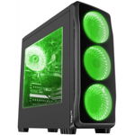 Carcasa gaming Genesis Titan 750 Green Carcasa Genesis Titan 750 Green (Negru), Genesis