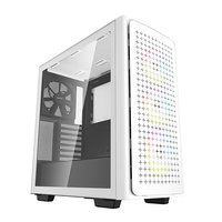 CARCASA DEEPCOOL, Middle Tower, E-ATX, "CK560 WH", fara sursa, sticla securizata, 3 x 120mm RGB fan, 1 x 140mm black fan , USB 3.0 x 2, USB 3.1 Type-C x 1, Jack 3.5mm x 1,  "R-CK560-WHAAE4-G-1", nobrand