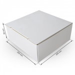 Cutie carton microondul alb 205x205x85mm AJ800111886