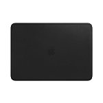 Husa Laptop Leather Sleeve 15" pentru MacBook Pro (Negru)