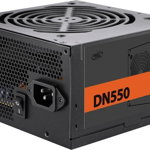 SURSA DeepCool 550W (real), 120mm silent fan, 80 PLUS & max 85%, Deepcool