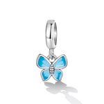 Talisman din argint Blue Butterfly, EdenBoutique