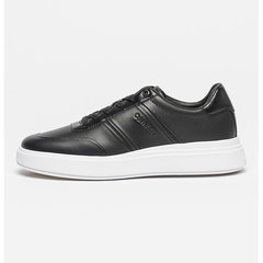 CALVIN KLEIN, Pantofi sport din piele si piele ecologica cu platforma, Alb, 45 CALVIN KLEIN, Pantofi sport din piele si piele ecologica cu platforma, Alb, 45