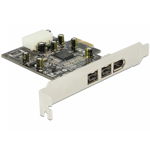 Controller PCI-E Card FireWire 2xB 1xA Alb, Delock