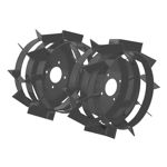 Roti metalice pentru motocultor/motosapa, 35 cm, corp metalic