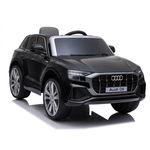 Masinuta electrica audi q8 usb mp3 lumini led suspensii spate roti spuma eva 2 moduri de control negru, Albacom