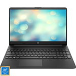 Laptop HP 15s-fq2043nq, Intel Pentium Gold 7505 pana la 3.5GHz, 15.6" Full HD, 8GB, SSD 256GB, Intel UHD Graphics, Free DOS, negru