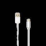 Cablu de date Sbox Fuity USB - Type C, Alb, SBOX