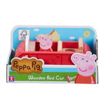 Set masinuta din lemn cu figurina, Peppa Pig, Peppa Pig