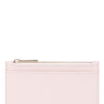 Genti Femei Ted Baker London Paigge Crosshatch Leather Credit Card Holder Pink