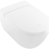 Set vas WC suspendat Villeroy & Boch ViClean-I 200 DirectFlush  CeramicPlus si capac inchidere lenta cu functie bideu electric  White Alpin, Villeroy&Boch