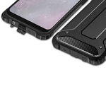 Black Hybrid Armor Case for Sam A20/A30 with Stand, KlaussTech