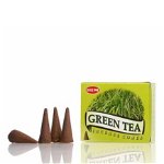 Conuri parfumate fumigatie HEM Green Tea 10 buc en-gross, 