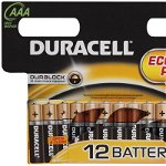Baterii Duracell Basic AAA, 12 buc