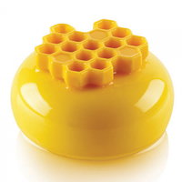 Forma Silicon Decor Top Insertie, Fagure O 4.5 x H 0.8 cm, 15 cavitati (MIEL 8)