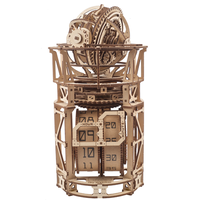 Puzzle 3D din lemn Ugears din 338 piese - Observator cu ceas