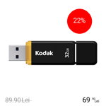 KODAK Stick USB 32GB K103 USB 3.0 Negru, KODAK
