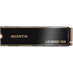 SSD LEGEND 960 2 TB - SSD - M.2 - PCIe 4.0 x4, dark grey/gold, ADATA