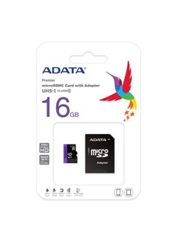 CARD 16 GB MICROSD + ADAPTOR ADATA CLASA 10 enGross, 