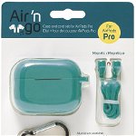 Accesorii casti - Case and Cord Set for AirPods Pro, Turquoise