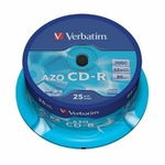 Verbatim CD-R[ cake box 25 | 700MB | 52x | Crystal | DataLife+ AZO ], VERBATIM