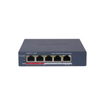 Switch Hikvision DS-3E1105P-EI/M, 4 Porturi, PoE, Fast Ethernet Gri