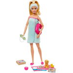 Set de joaca papusa Barbie cu accesorii de SPA, Mattel