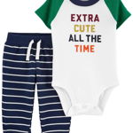 Carter’s Set 2 piese body si pantaloni Extra dragut