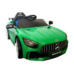 Masinuta electrica cu telecomanda, roti din spuma EVA si scaun din piele Mercedes GTR R-Sport - Verde, R-Sport