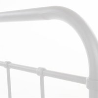 Pat Linda 120x200, negru, otel, cu somiera