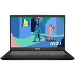 Laptop MSI Modern 15 B12MO cu procesor Intel® Core™ i5-1235U pana la 4.4GHz, 15.6", Full HD, IPS, 8GB DDR4, 512GB SSD, Intel® UHD Graphics, No OS, Black