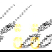 1 pereche de cercei lungi pentru femei, cu pandantiv ?trasuri din zirconiu, Neer