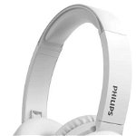 Casti Philips TAH4205WT/00 Over Ear Bluetooth Wireless Bass Boost Design Pliabil Microfon Alb