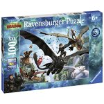 Ravensburger - Puzzle Dragons III, 100 piese