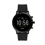 Ceas Smartwatch Fossil The Carlyle HR, Black/Black Silicone