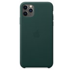 Husa de protectie pentru iPhone 11 Pro Max, Piele, Forest Green
