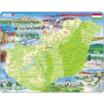 Puzzle Larsen - Physical Map of Hungary, 80 piese (K60-HU), Larsen