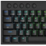 Tastatura gaming mecanica Redragon Horus Mini, iluminare RGB, Negru