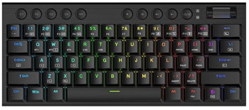 Tastatura gaming mecanica Redragon Horus Mini, iluminare RGB, Negru