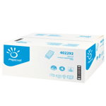 Prosoape pliate de hartie V Fold 24x21cm 210 buc./ pachet 2 straturi Papernet albe celuloza 100%, Papernet
