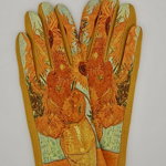 Manusi elegante cu broderie touch screen Floarea Soarelui, Orient Accessories