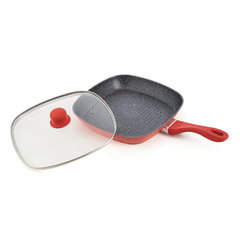 Tigaie grill Cooking by Heinner Orange Grays, Diametru 28 cm, Capac Tigaie grill Cooking by Heinner Orange Grays, Diametru 28 cm, Capac