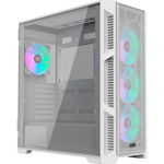 Carcasa Raijintek Ponos Ultra MS4, Panou frontal Mesh, Middle Tower, Fara sursa, ATX (Alb), RAIJINTEK