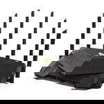ASUS TUF Gaming AX6000 Dual Band WiFi 6 Gaming Router, Network Standard: IEEE 802.11a, IEEE 802.11b, IEEE 802.11g, WiFi 4 (802.11n), WiFi 5 (802.11ac) WiFi 6 (802.11ax), IPv4, IPv6, AX6000- 1148+4804 Mbps, 6 antene externe, Procesor: 2.0 Ghz, Memorie: 51, ASUS