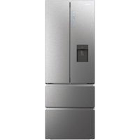 Side by Side HAIER HFR7720DWMP, Total No Frost, 477 l, H 201 cm, Clasa D, Dozator apa, inox